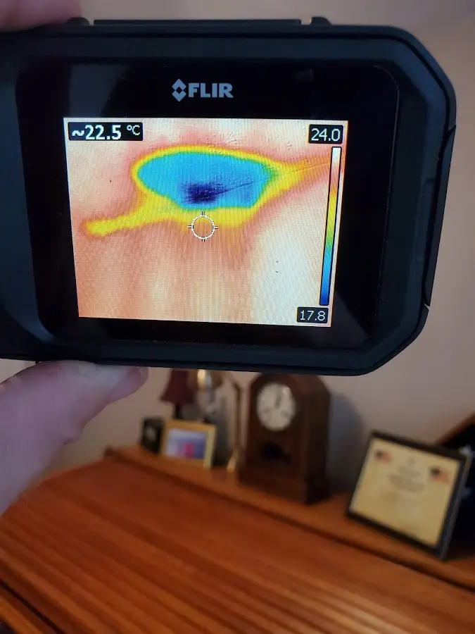 Thermal imaging inspection for water damage in Goffstown